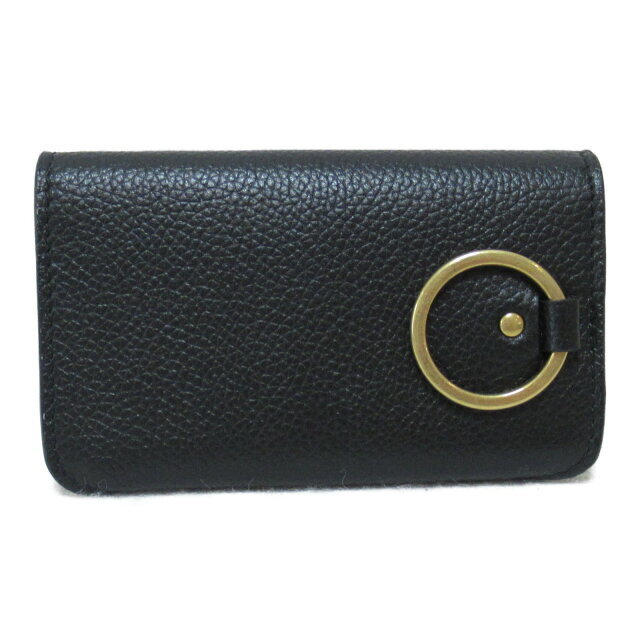 Balenciaga Keychains Black Wallet Case Leather Accessories